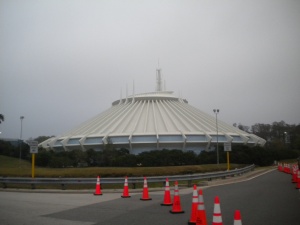 Space Mountain from outside Magic Kingdom