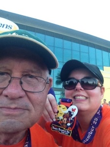 Dad and I after the 5k